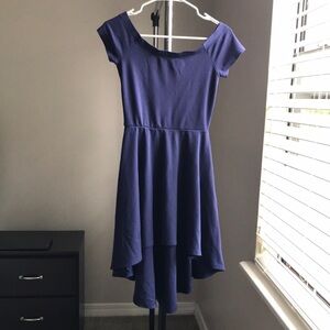 Elegant Blue Women's Dress